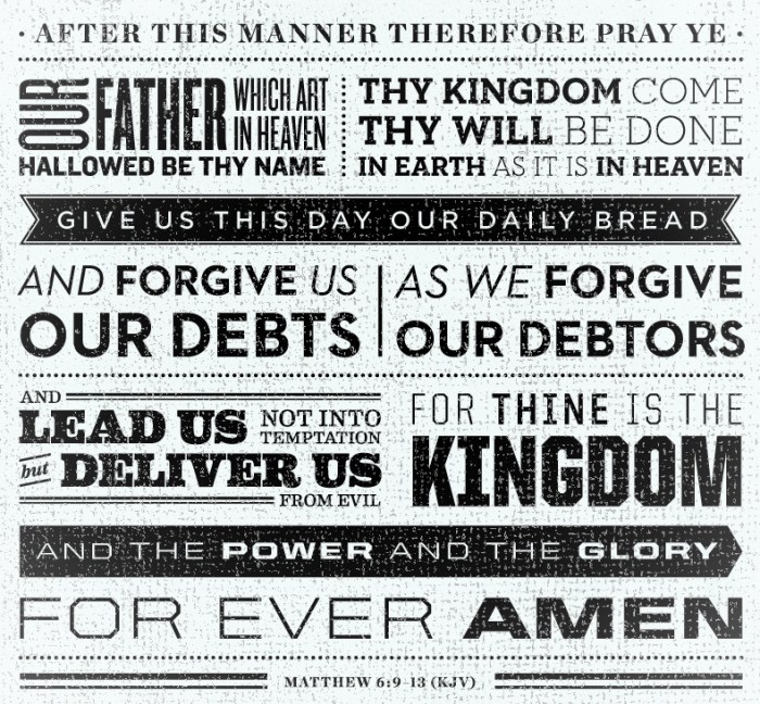 lords prayer white small
